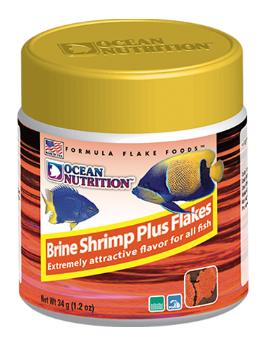 OCEAN NUTRITIONS - Brine Shrimp Plus Flakes 34g - Fiocchi di Artemia