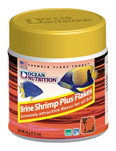 OCEAN NUTRITIONS - Brine Shrimp Plus Flakes 34g - Flocons d'artémias