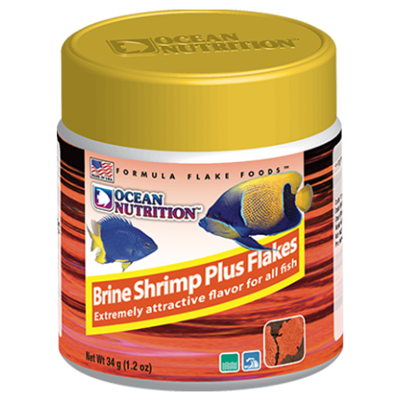 OCEAN NUTRITIONS – Brine Shrimp Plus Flocken 34 g – Artemia-Flocken OCEAN NUTRITIONS – Brine Shrimp Plus Flocken 34 g – Artemia-Flocken
