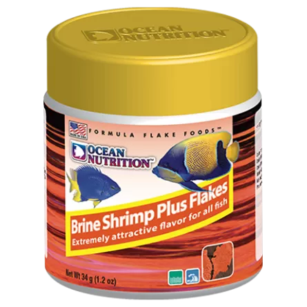 OCEAN NUTRITIONS - Brine Shrimp Plus Flakes 34g - Flocons d'artémias