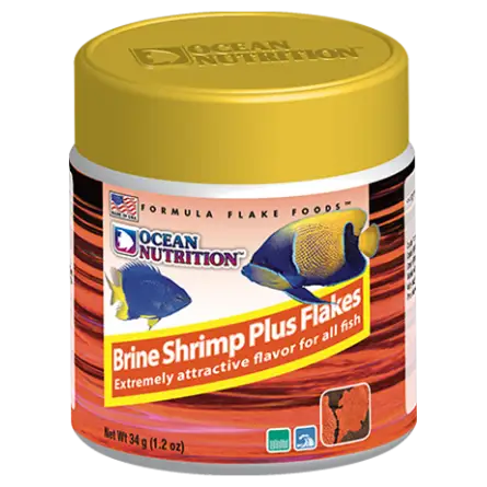 OCEAN NUTRITIONS - Brine Shrimp Plus Flakes 34g - Flocons d'artémias