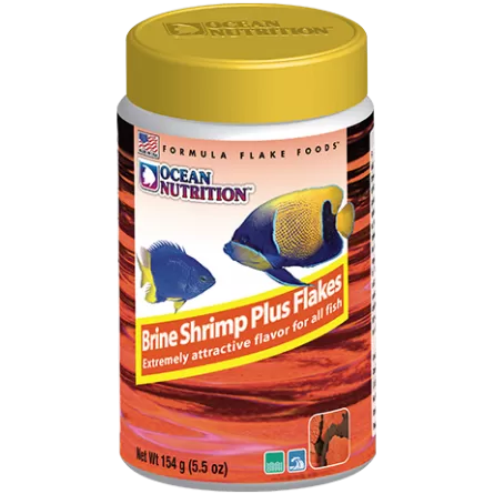 OCEAN NUTRITIONS - Brine Shrimp Plus Flakes 156g - Artemia flakes