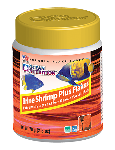 OCEAN NUTRITIONS - Camarão Salmoura Plus Flocos 70g - Flocos de Artemia