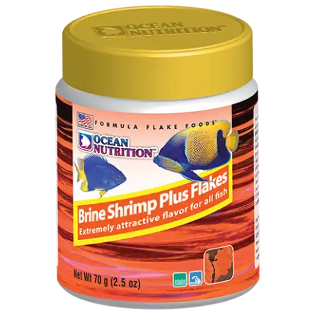 OCEAN NUTRITIONS - Camarão Salmoura Plus Flocos 70g - Flocos de Artemia OCEAN NUTRITIONS - Camarão Salmoura Plus Flocos 70g - Flocos de Artemia