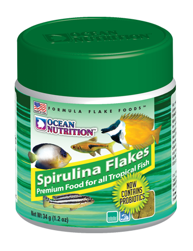 OCEAN NUTRITIONS - Copos de espirulina 34g - Copos de espirulina