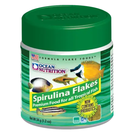 OCEAN NUTRITIONS - Spirulina Flakes 34g - Spirulina pahuljice OCEAN NUTRITIONS - Spirulina Flakes 34g - Spirulina pahuljice