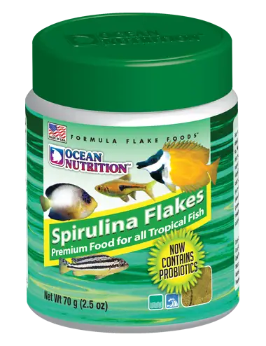 OCEAN NUTRITIONS - Spirulina em flocos 70g - Spirulina em flocos