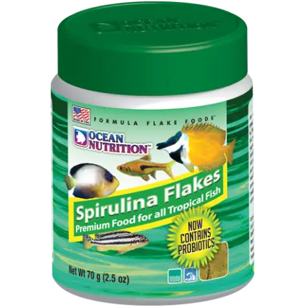 OCEAN NUTRITIONS - Fiocchi di Spirulina 70g - Fiocchi di Spirulina OCEAN NUTRITIONS - Fiocchi di Spirulina 70g - Fiocchi di Spirulina