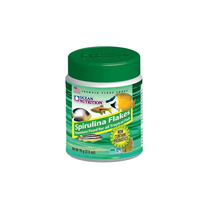 OCEAN NUTRITIONS - Flocos de Spirulina 156g - Flocos de Spirulina