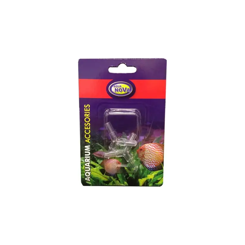 AQUA NOVA - Raccord 3 voies "y" pour tuyaux 4/6mm - x2