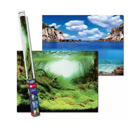 AQUA NOVA - Poster sullo sfondo di piante/oceano - 150x60 cm