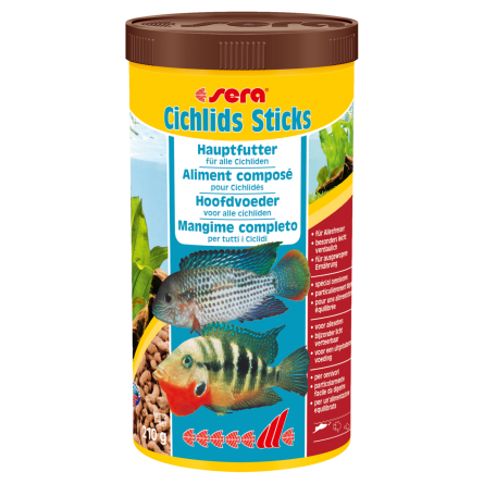 SERA - Cichlids Sticks 1000ml - Alimento completo para ciclídeos SERA - Cichlids Sticks 1000ml - Alimento completo para ciclídeos