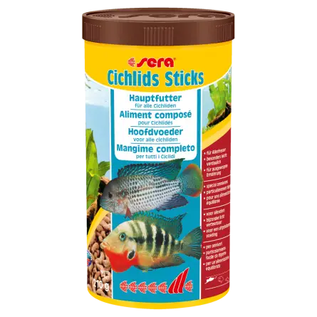 SERA - Cichlids Sticks 1000ml - Alimento completo para cíclidos