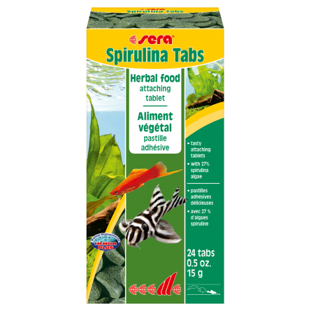 SERA - Spirulina Tabs 24 tabs - Comprimidos adhesivos con alto contenido en espirulina SERA - Spirulina Tabs 24 tabs - Comprimidos adhesivos con alto contenido en espirulina