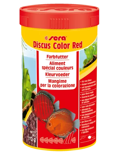 SERA - Discus Color Red 250ml - Aliment spécial couleurs pour les Discus rougeâtres