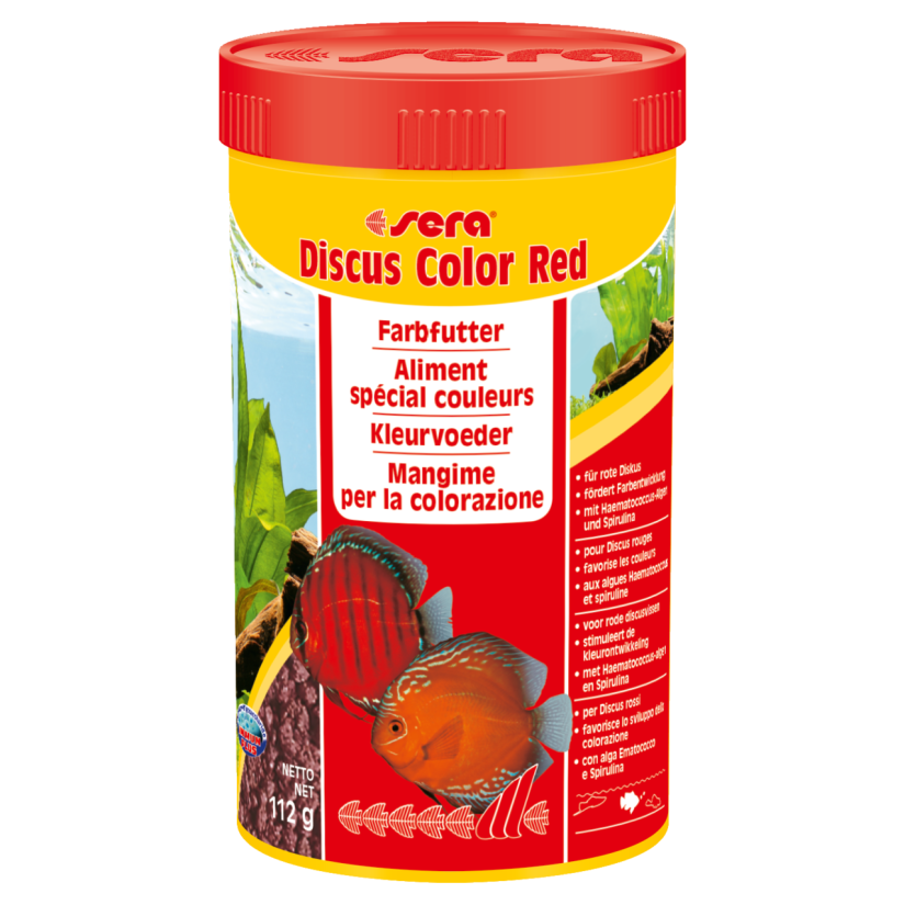 SERA - Discus Color Red 250ml - Alimento colorante especial para Discus rojizos