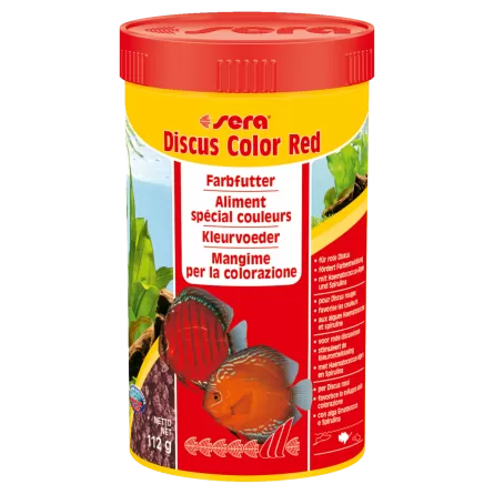 SERA - Discus Color Red 250ml - Aliment spécial couleurs pour les Discus rougeâtres