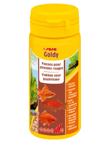 SERA - Goldy 50ml - Aliment pour poissons rouges et poissons d’eau froide