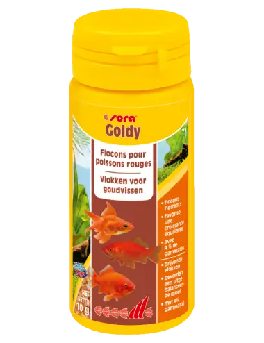 SERA - Goldy 50ml - Aliment pour poissons rouges et poissons d’eau froide