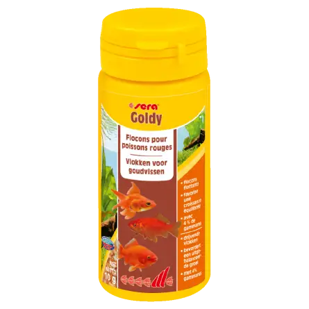 SERA - Goldy 50ml - Aliment pour poissons rouges et poissons d’eau froide