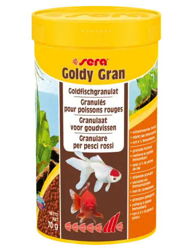 SERA - Goldy Gran 250ml - Mangime per pesci rossi e pesci d'acqua fredda