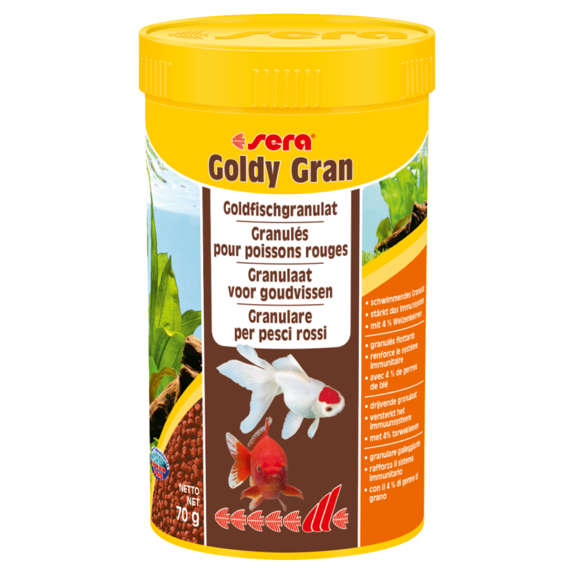 SERA - Goldy Gran 250ml - Alimento para peixinhos dourados e peixes de água fria