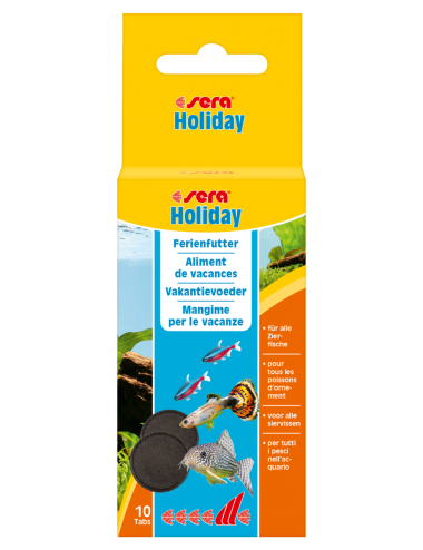 SERA - Holiday 10 Tabs - Aliment en tablette pour les vacances