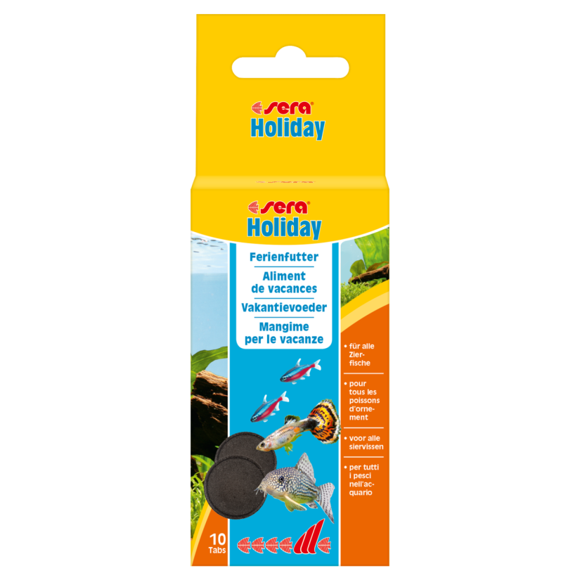 SERA - Holiday 10 Tabs - Aliment en tablette pour les vacances