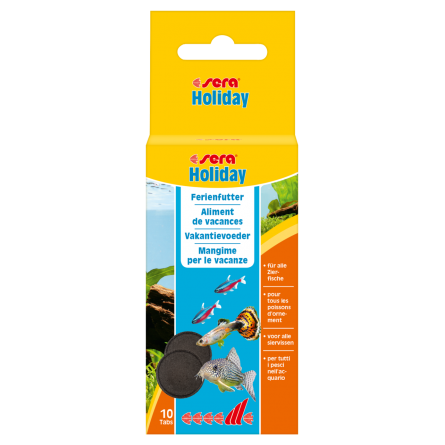 SERA - Holiday 10 Tabs - Aliment en tablette pour les vacances