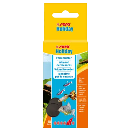 SERA - Holiday 10 Tabs - Aliment en tablette pour les vacances SERA - Holiday 10 Tabs - Aliment en tablette pour les vacances