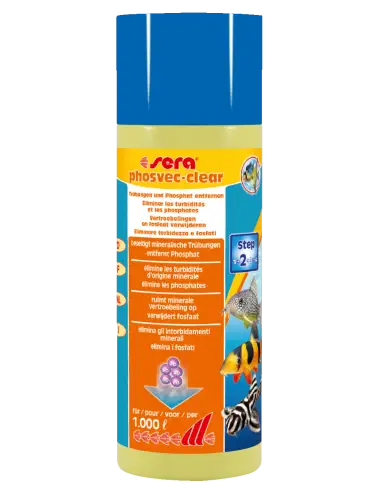 SERA - Phosvec Clear 250ml - Anti-phosphate et turbidités
