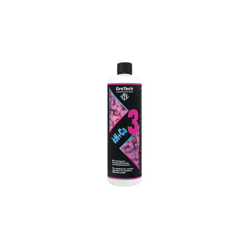 GROTECH - kH+Ca 3 - 1000 ml - Flüssige Lösung zur Remineralisierung von Meerwasser.