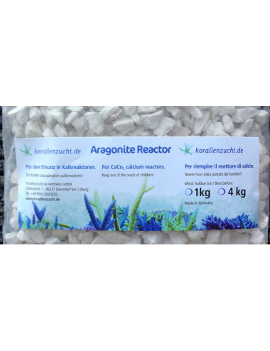 KORALLEN-ZUCHT - Aragonite Reactor - 1kg - Ghiaia di corallo per RAC