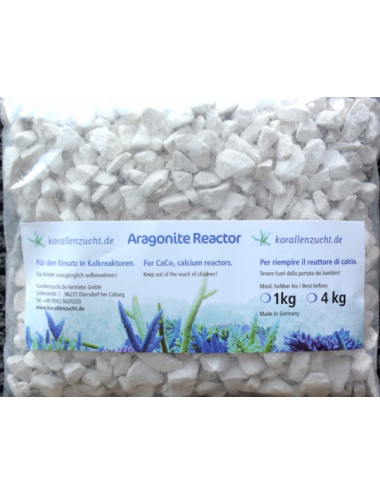 KORALLEN-ZUCHT - Aragonite Reactor - 1kg - Gravier de corail pour RAC