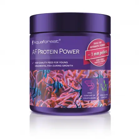 AQUAFOREST - AF Protein Power - 120g - Nourriture granulés taille S pour jeunes poissons