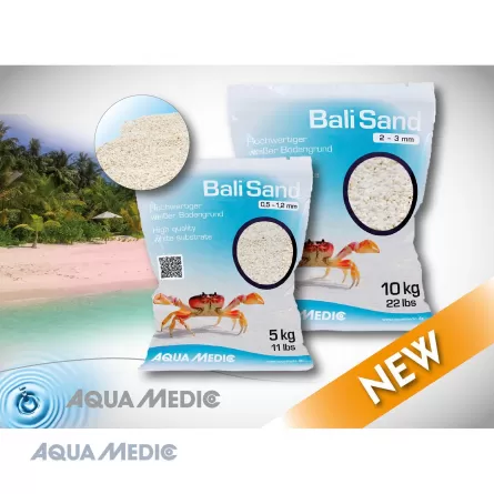 AQUA-MEDIC - Bali Sand - 2 - 3 mm - 5 kg - Sable calcaire blanc