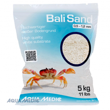 AQUA-MEDIC - Areia Bali - 2 - 3 mm - 5 kg - Areia calcária branca AQUA-MEDIC - Areia Bali - 2 - 3 mm - 5 kg - Areia calcária branca