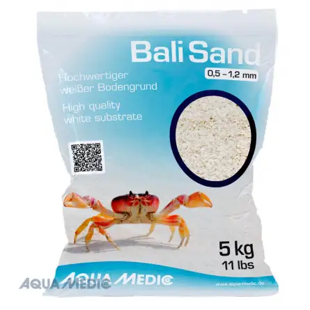 Sable calcaire pour aquariums d'eau de mer.