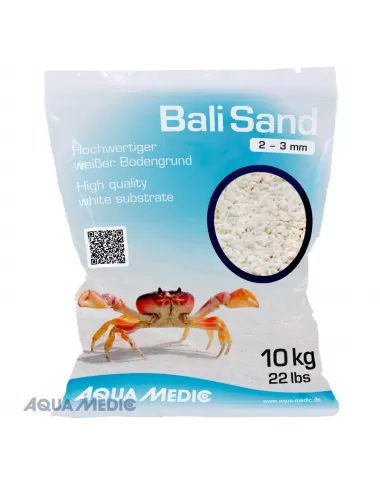 AQUA-MEDIC - Areia Bali - 2 - 3 mm - 5 kg - Areia calcária branca