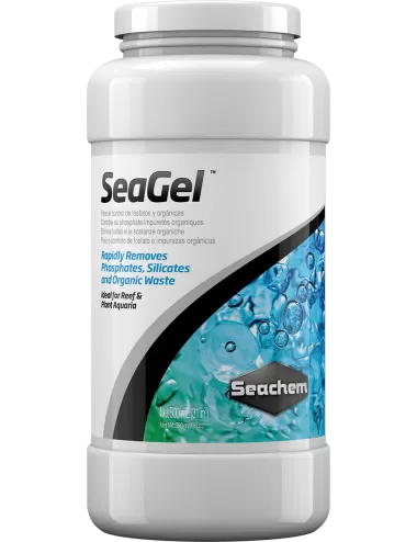 SEACHEM - Seagel 1000ml - Masse filtrante pour phosphates, silicates et  métaux.