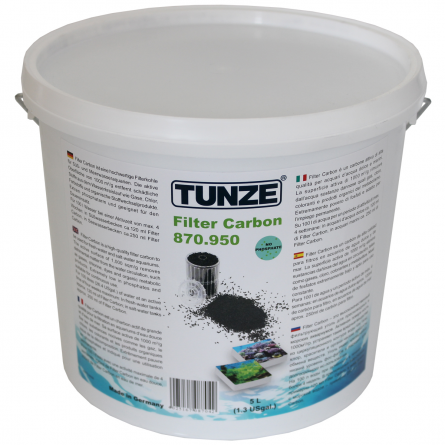 TUNZE - Filter Carbon 0870.950 - 5 Ltr. - Charbon super-actif garanti sans phosphate TUNZE - Filter Carbon 0870.950 - 5 Ltr. - Charbon super-actif garanti sans phosphate