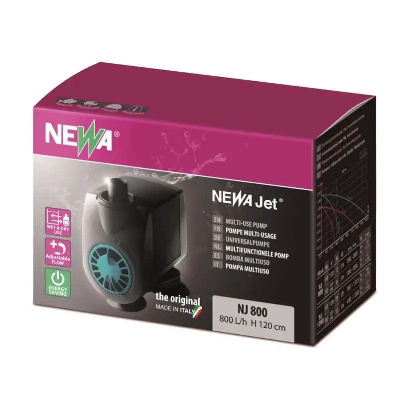 AQUARIUM SYSTEMS - Newa NewJet NJ 800 - Universal pump with adjustable flow
