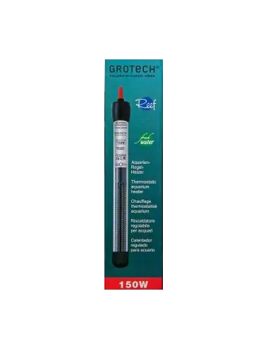 GROTECH - Riscaldatore da 150W con termostato per acquario