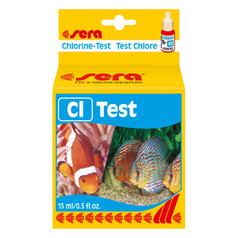 SERA - Test Cl  - Analyse du chlore en aquarium