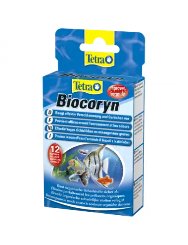 TETRA - Biocoryn - ﻿12 gélules - Enzymes et bactéries pour aquarium