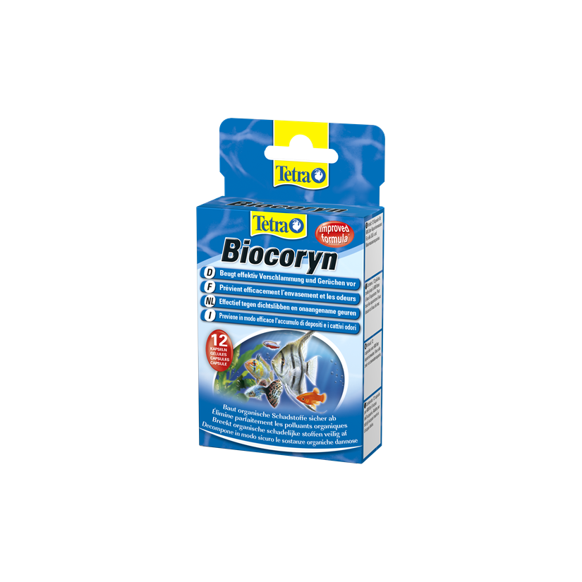 TETRA - Biocoryn - 12 cápsulas - Enzimas e bactérias para aquário