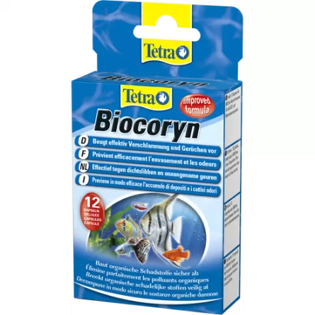 TETRA - Biocoryn - ﻿12 gélules - Enzymes et bactéries pour aquarium