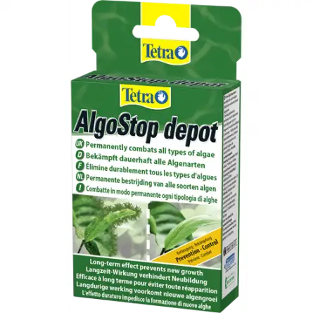 TETRA - AlgoStop depot - ﻿12 tablettes - Anti-algues pour aquarium