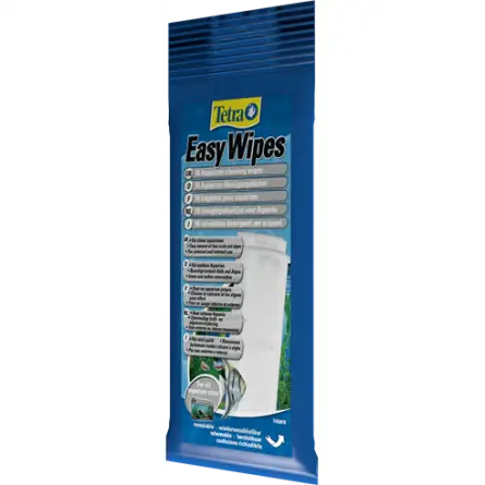 TETRA - EasyWipes - 10 unidades - Toalhetes de limpeza para aquários TETRA - EasyWipes - 10 unidades - Toalhetes de limpeza para aquários