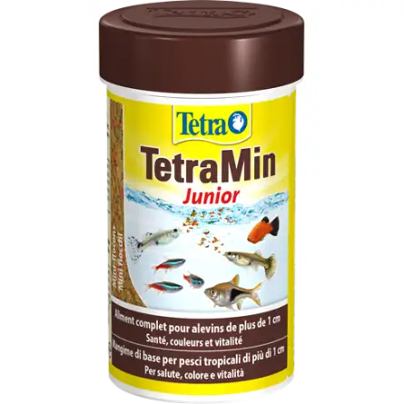 TETRA - TetraMin Junior - 100ml - Aliments en flocons pour alvins TETRA - TetraMin Junior - 100ml - Aliments en flocons pour alvins